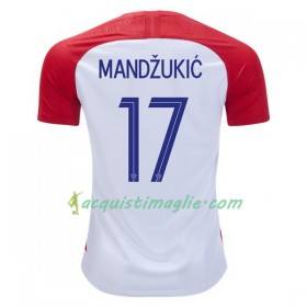 Divisa di Calcio Croazia Mandzukic 17 Prima Mondiali 2018